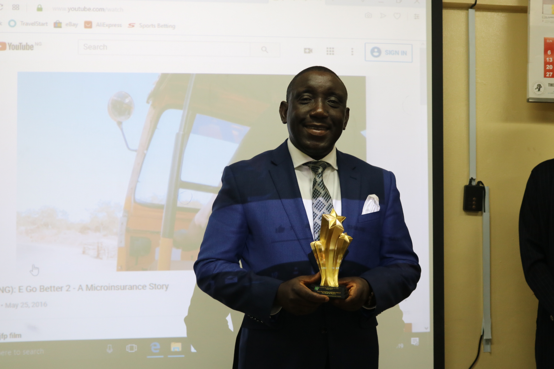 Taiwo Joda wins Financial Inclusion Award 2019